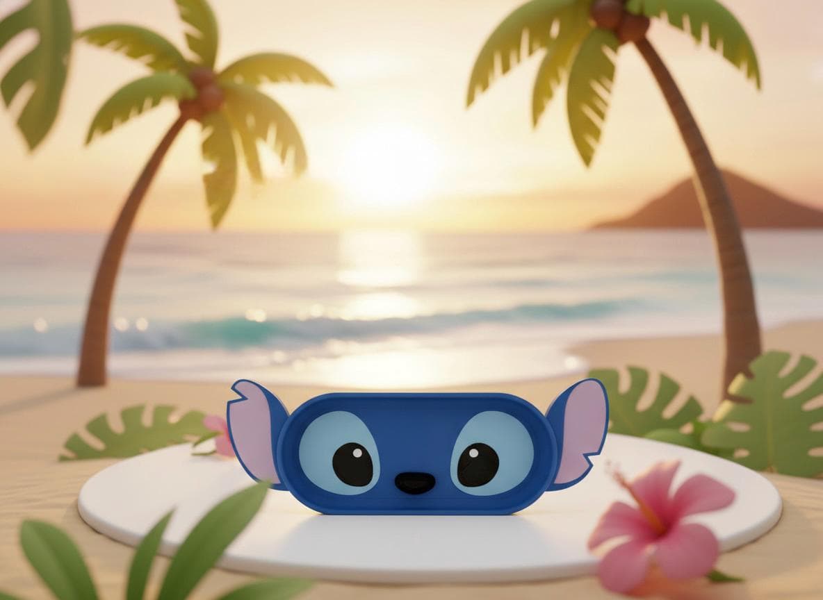 Stitch Glasses Holder Stand – Cute Iconic Stitch Look for Bedside Table or Bathroom, Fun Eyeglass Organizer