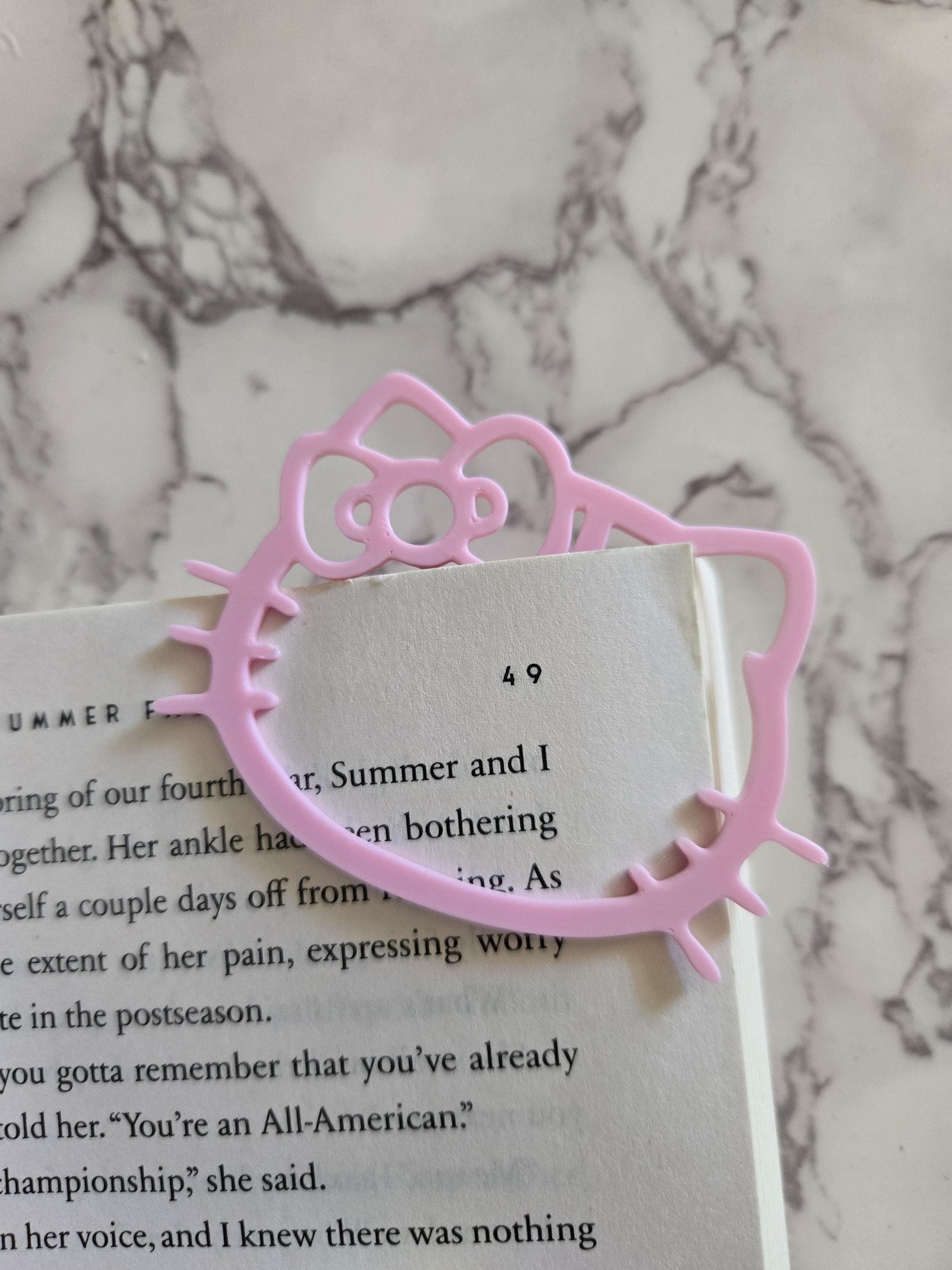 Pink Hello Kitty bookmark